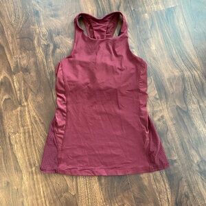 Lululemon Body Con Tank Deep Rouge Size 6